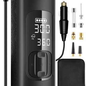 portable 12 volt tire inflator