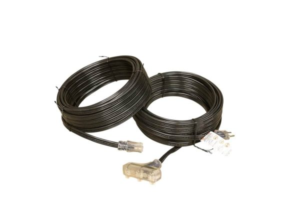 12 GAUGE SPT-3 FLAT EXTENSION CORD SINGLE AND TRIPLE TAP LIGHTED ENDS-CONVENTION CORDS