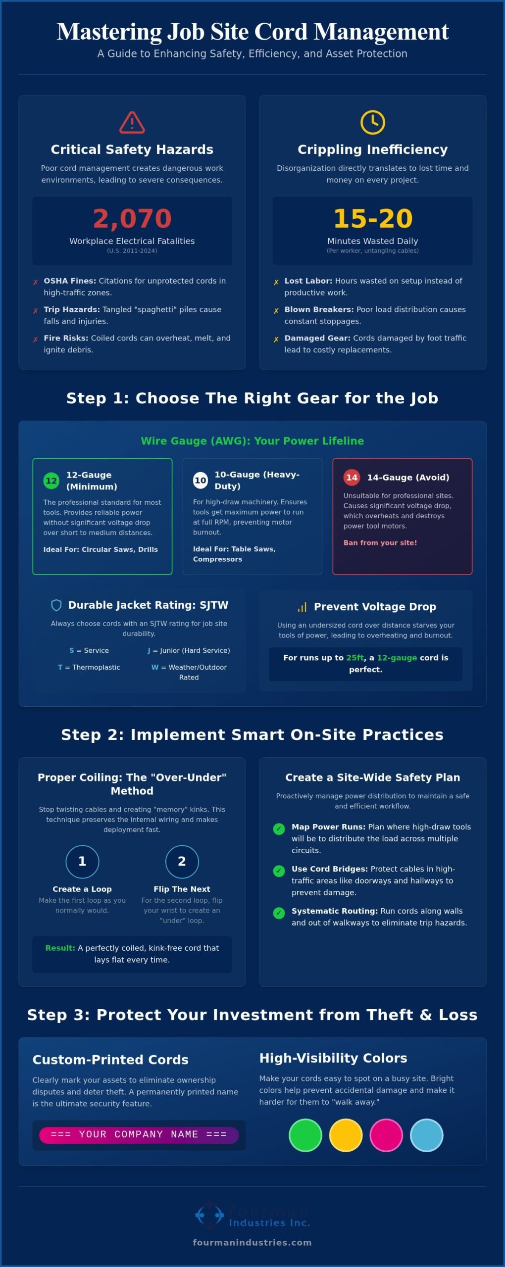 Mastering Job Site Extension Cord Safety & Efficiency